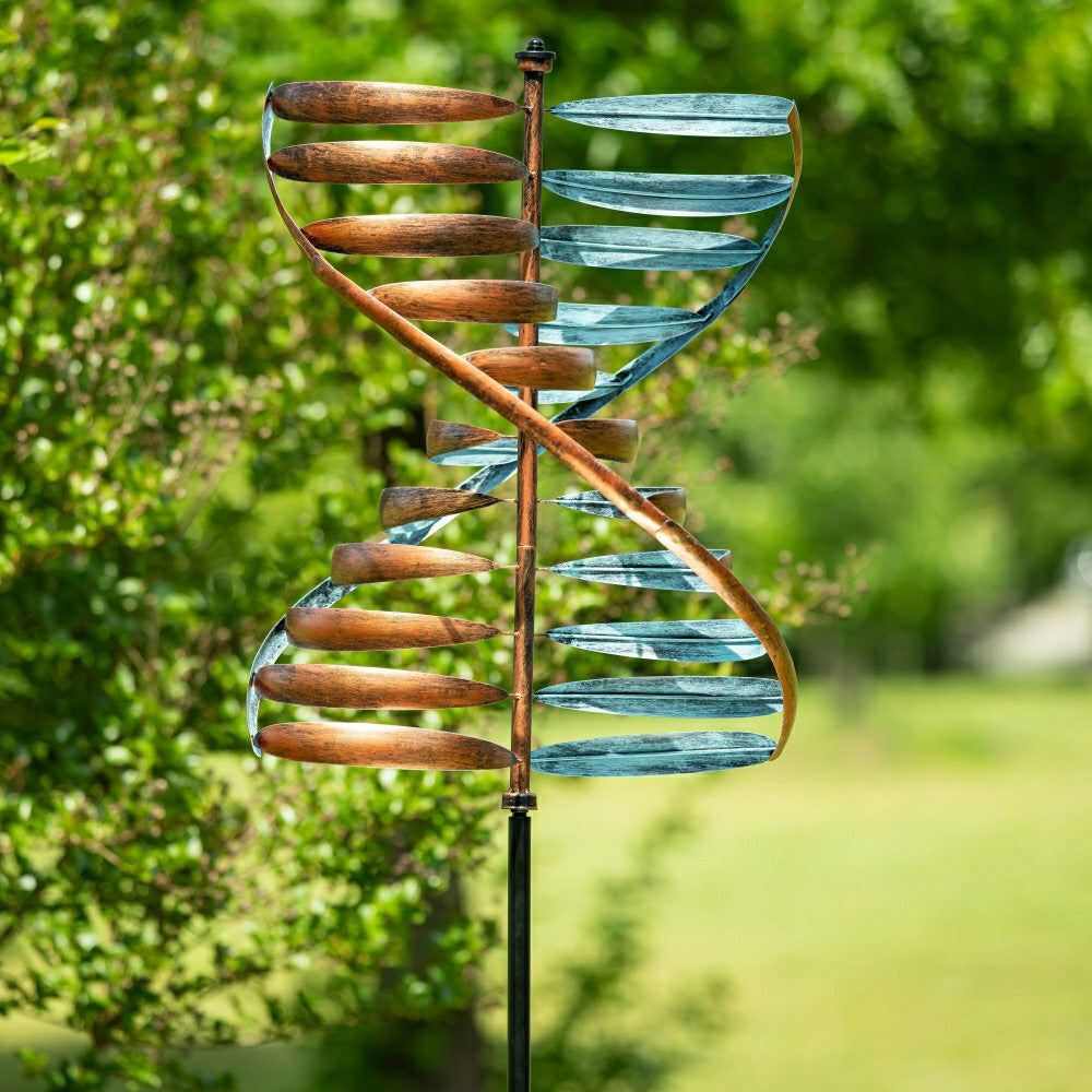 Plow & Hearth Metal Twisting Helix Spinner 90"H