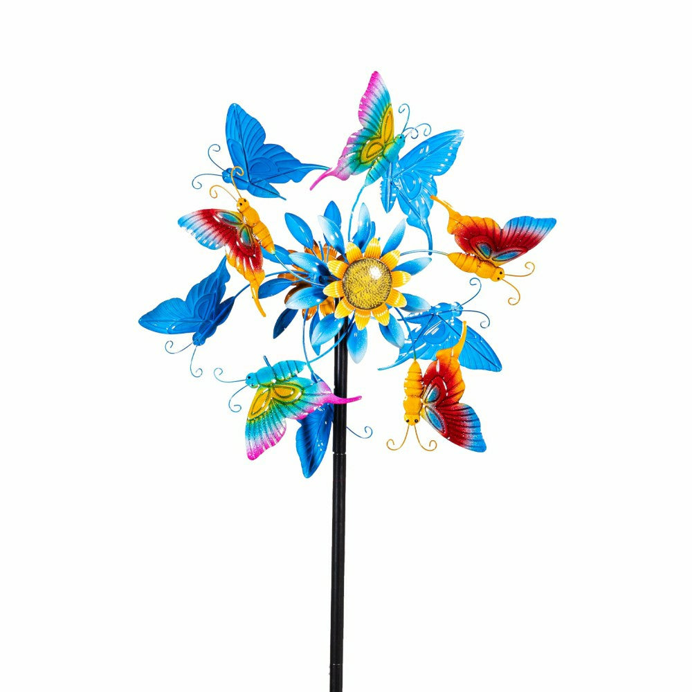 Plow & Hearth Butterfly Breeze Wind Spinner 74"H