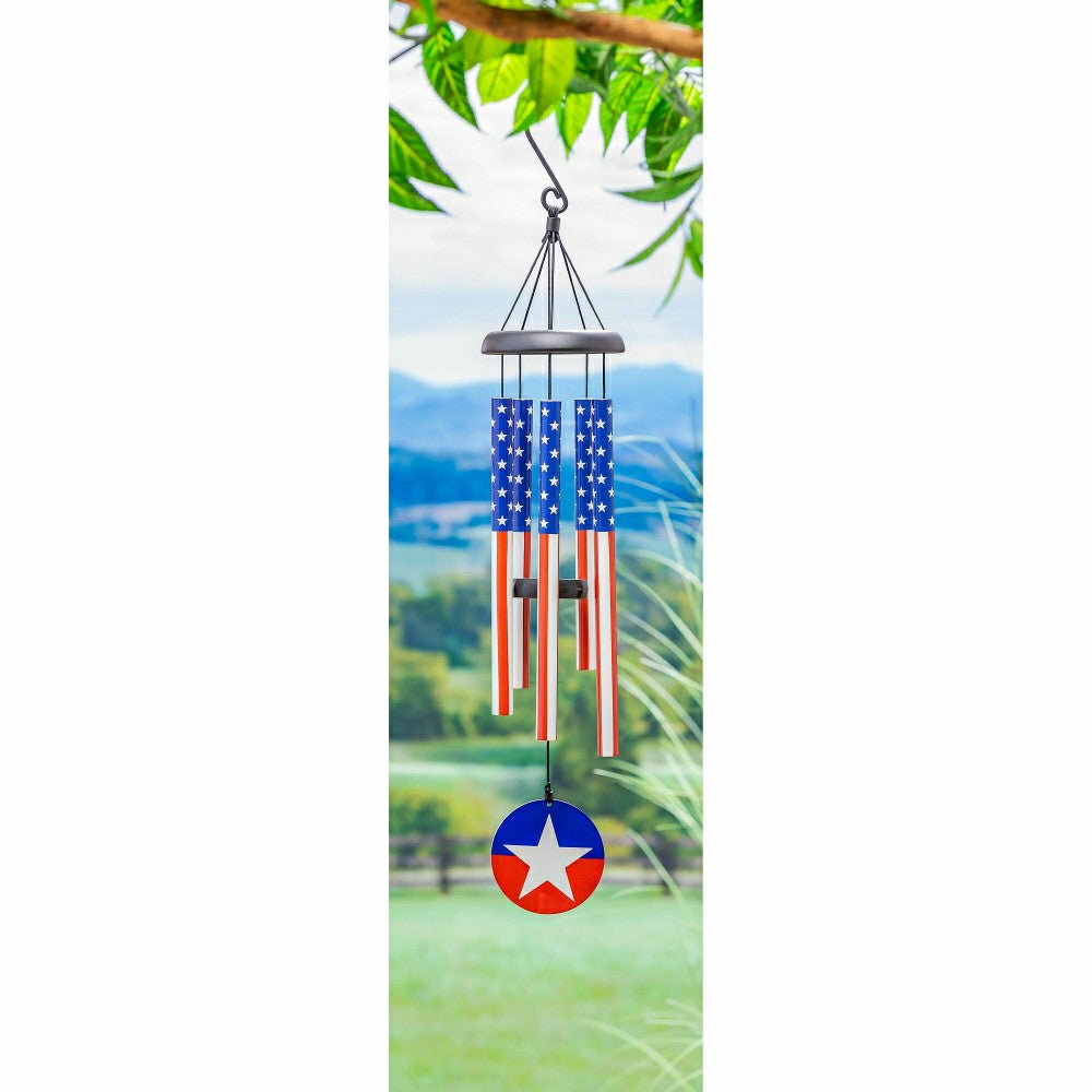 Plow & Hearth Americana Avria Hand Tuned Wind Chimes