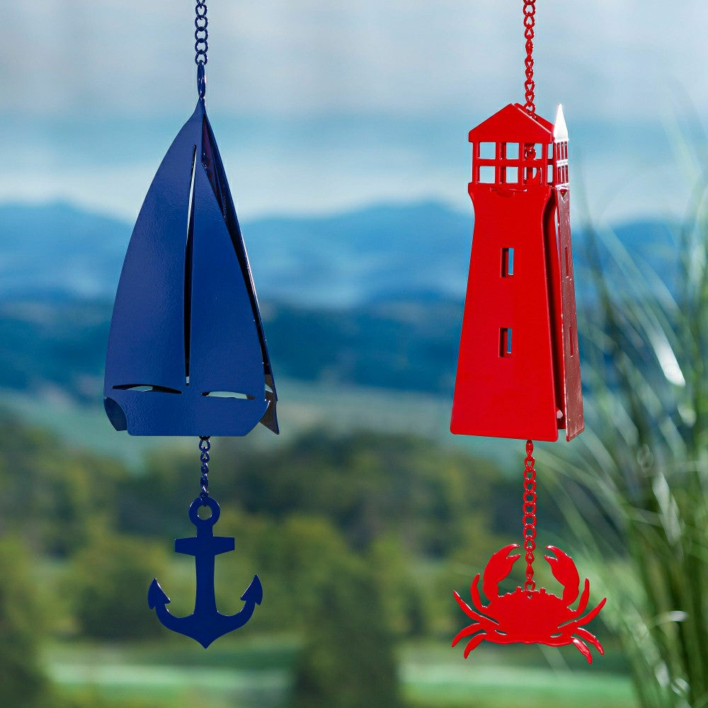 Plow & Hearth Metal Decorative Shaped Bell, Sail Boat