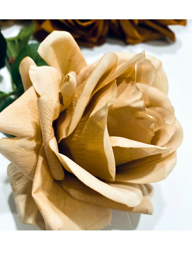 Plow & Hearth Artificial Real Touch Roses - Bundle of 10