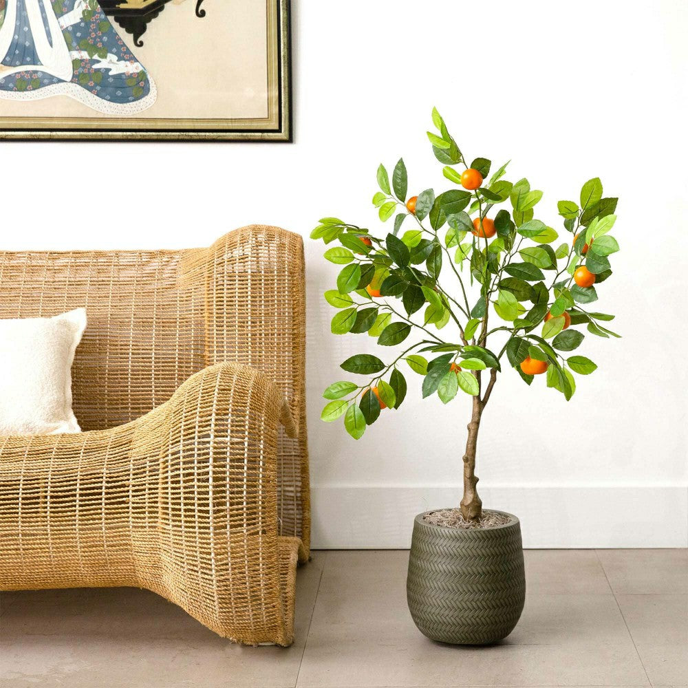 Plow & Hearth 3’ Artificial Tangerine Tree