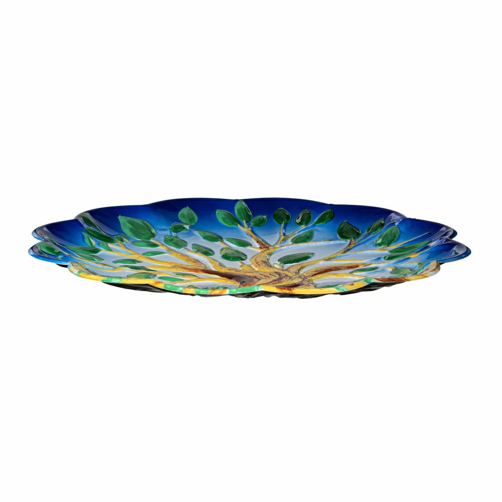 Plow & Hearth Petal and Plow Birdbath, Metal Tree of Life
