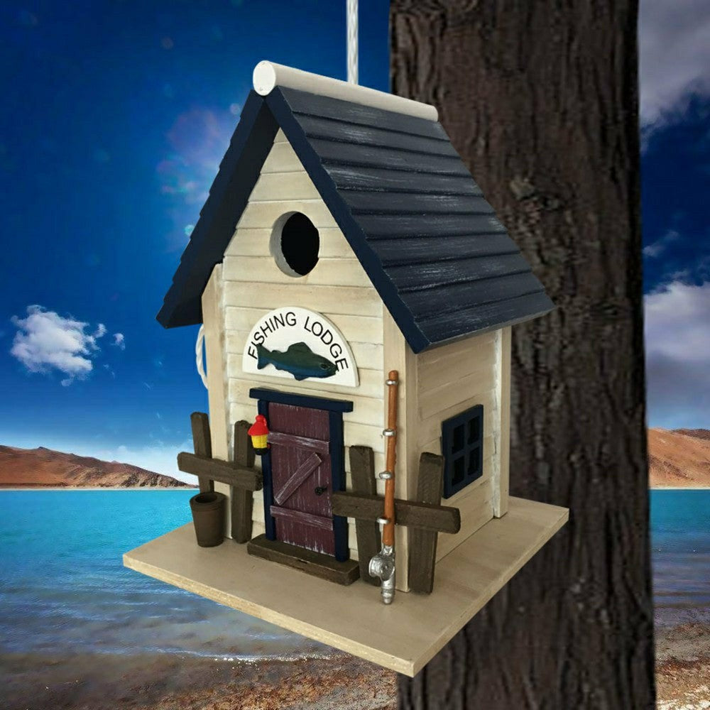 Plow & Hearth Fishing Lodge Bird House