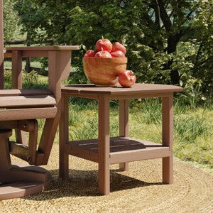 Plow & Hearth St. Simons Oval Side Table, 25"