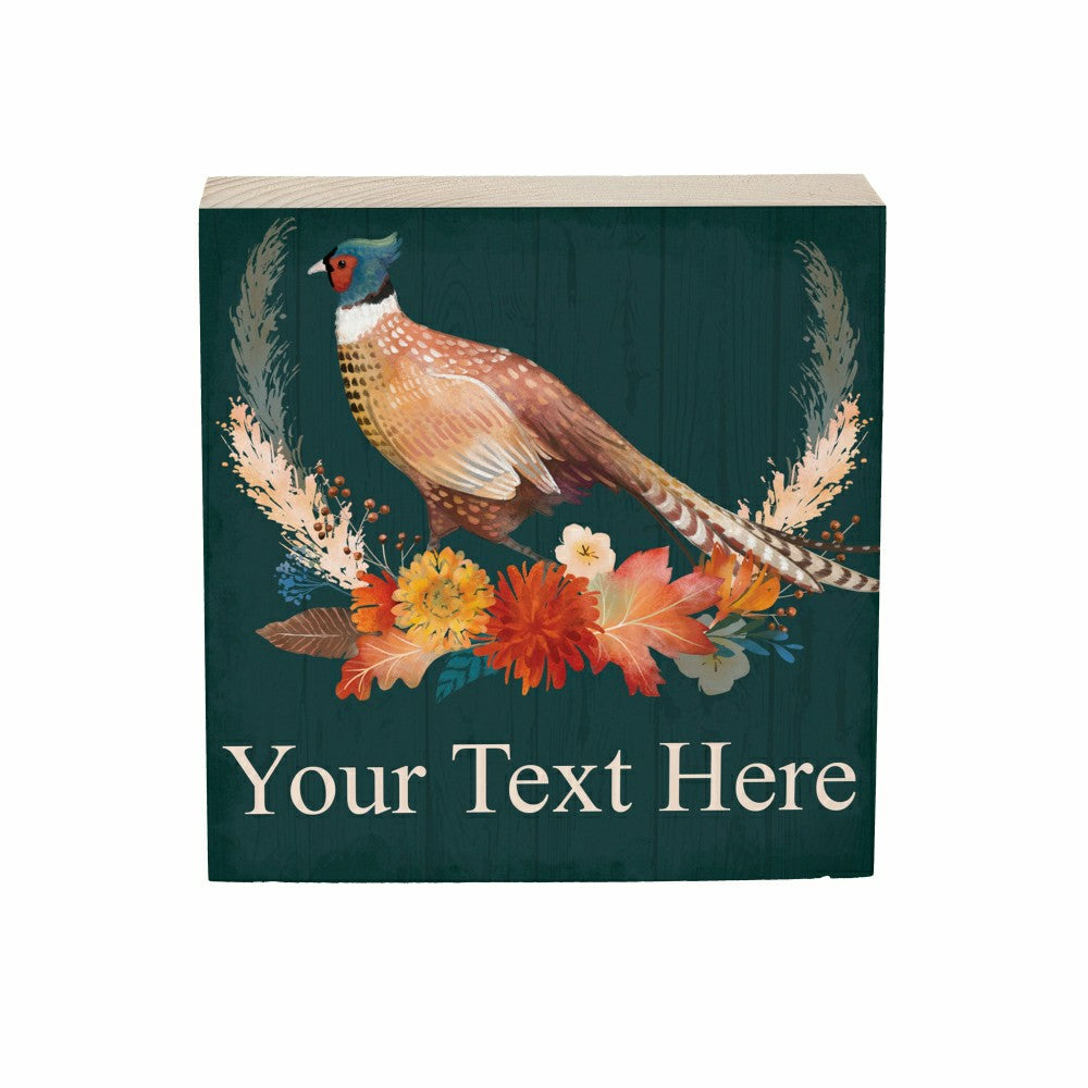 Plow & Hearth Northwoods Pheasant Mini Plock (6"x6”x1.9“)