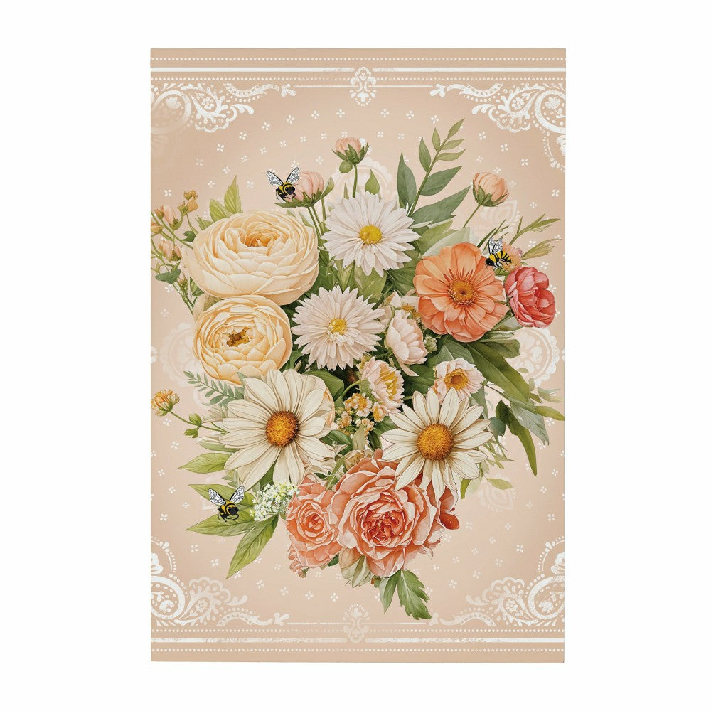 Plow & Hearth Petal & Plow Indoor Wall Decor, Floral, 16" L x 24" H