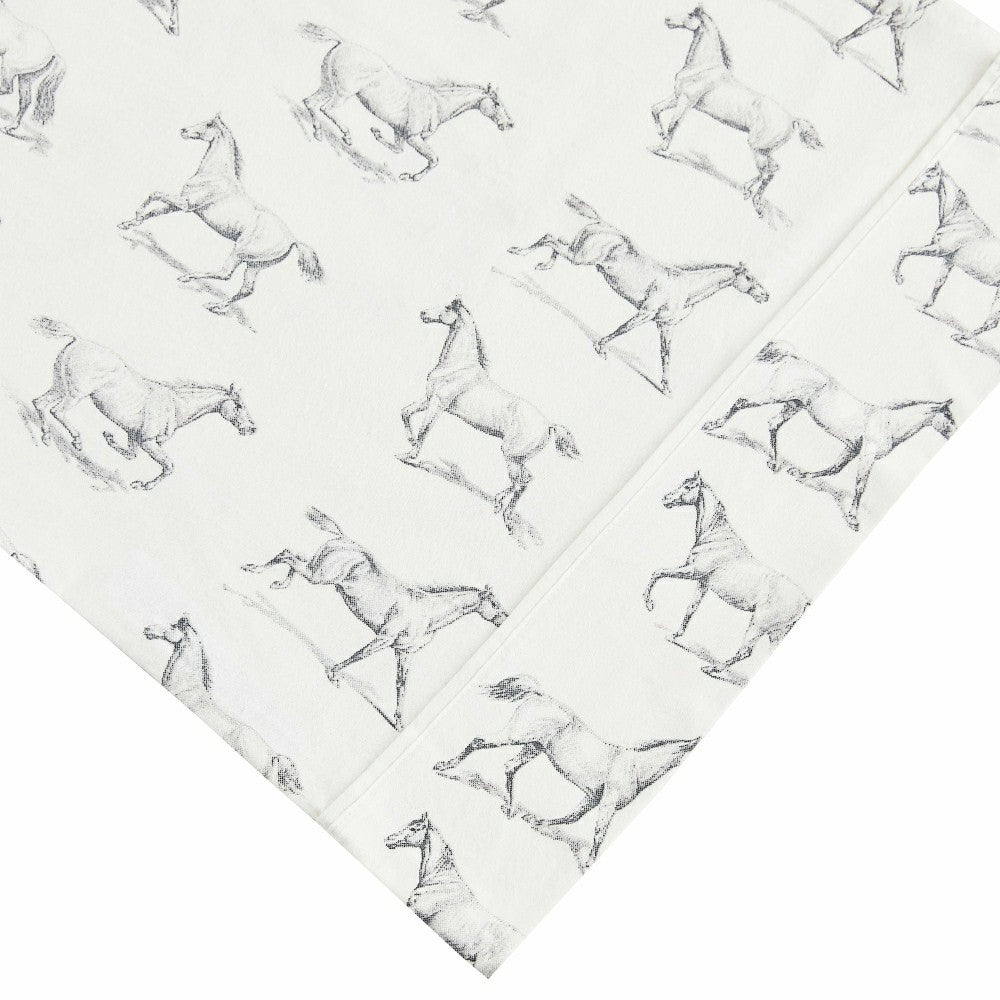 Plow & Hearth Horses Flannel Sheet Set
