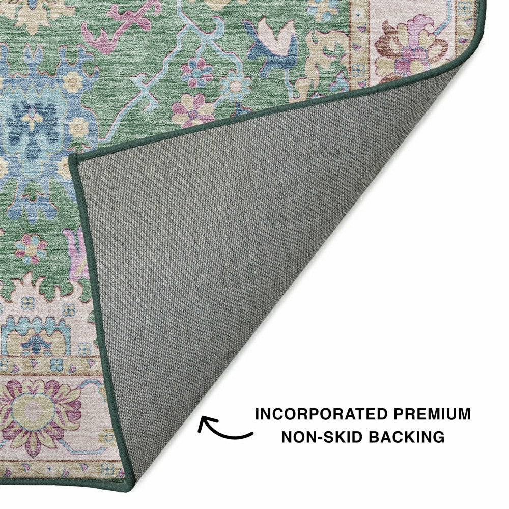 Plow & Hearth Hatay Lime Polyester Rug