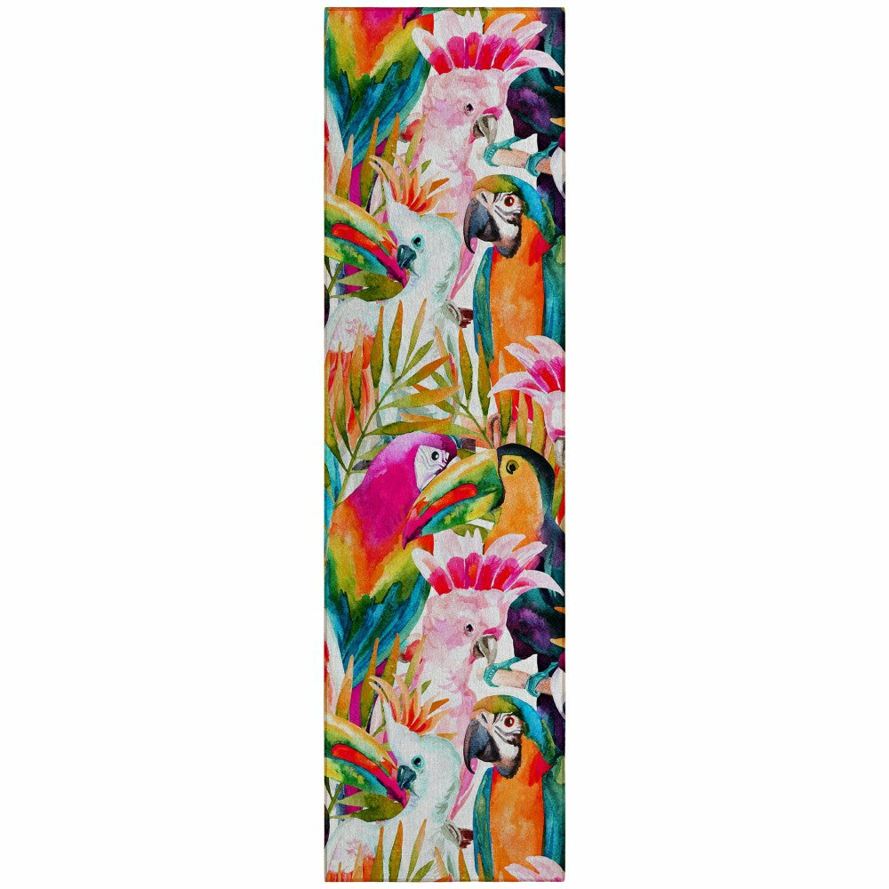 Plow & Hearth Tropics Confetti Polyester Area Rug