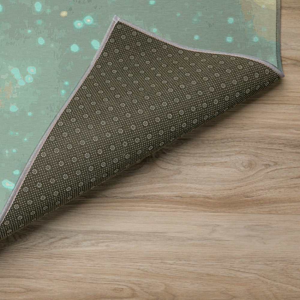 Plow & Hearth Wonderland Skydust Polyester Area Rug