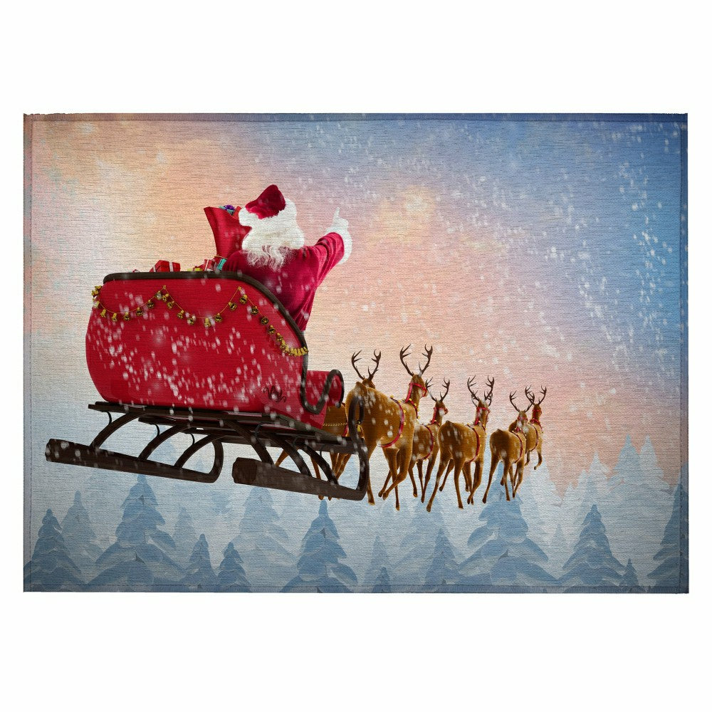 Plow & Hearth Wonderland Twilight Polyester Area Rug