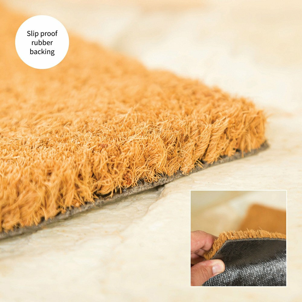 Plow & Hearth Large Format Welcome Coir Mat, 2' x 5'