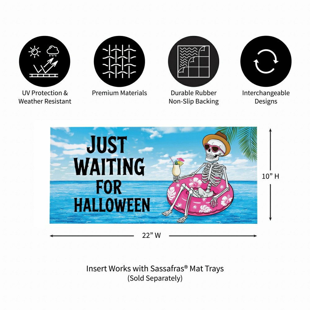 Plow & Hearth Just Waiting for Halloween Sassafras Switch Mat