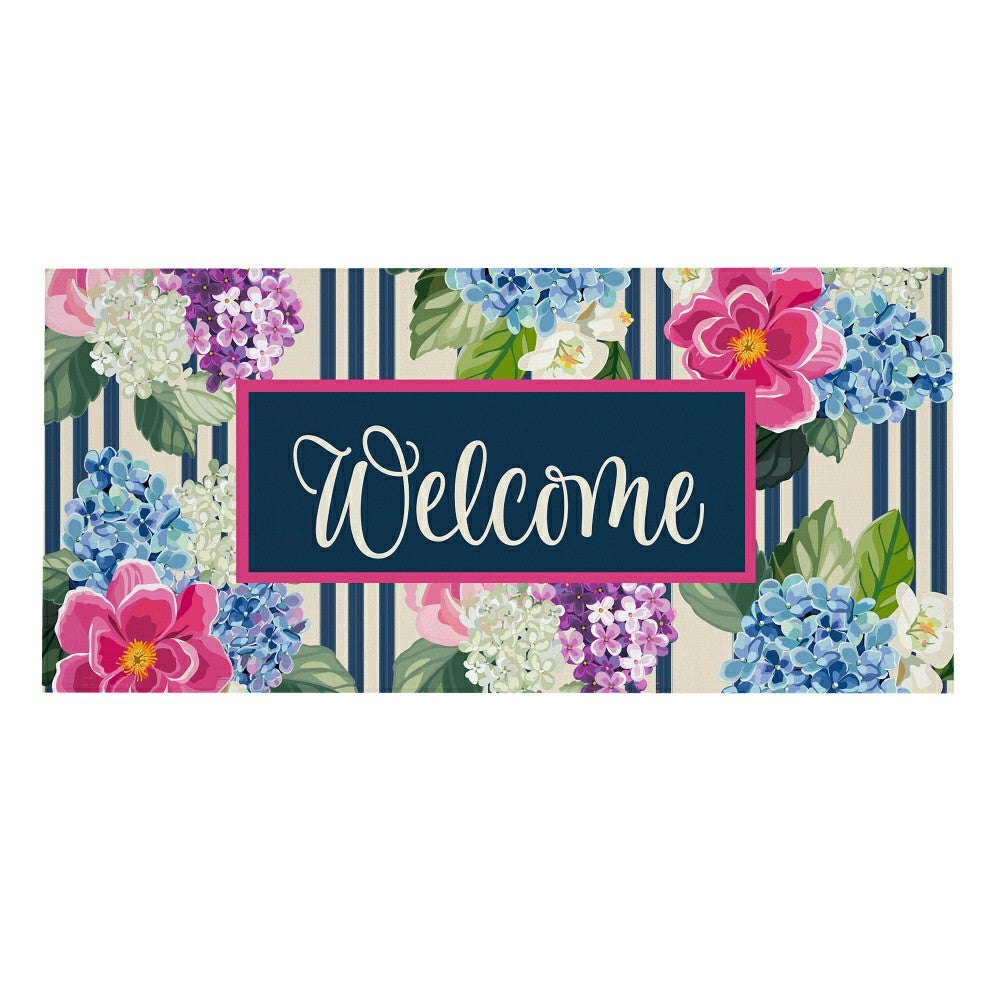 Plow & Hearth Chinoiserie Floral Pattern Sassafras Switch Mat
