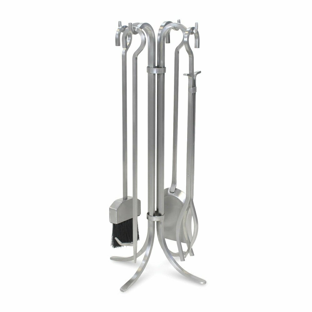 Plow & Hearth 5-Piece Stainless Steel Newport Fireplace Tool Set