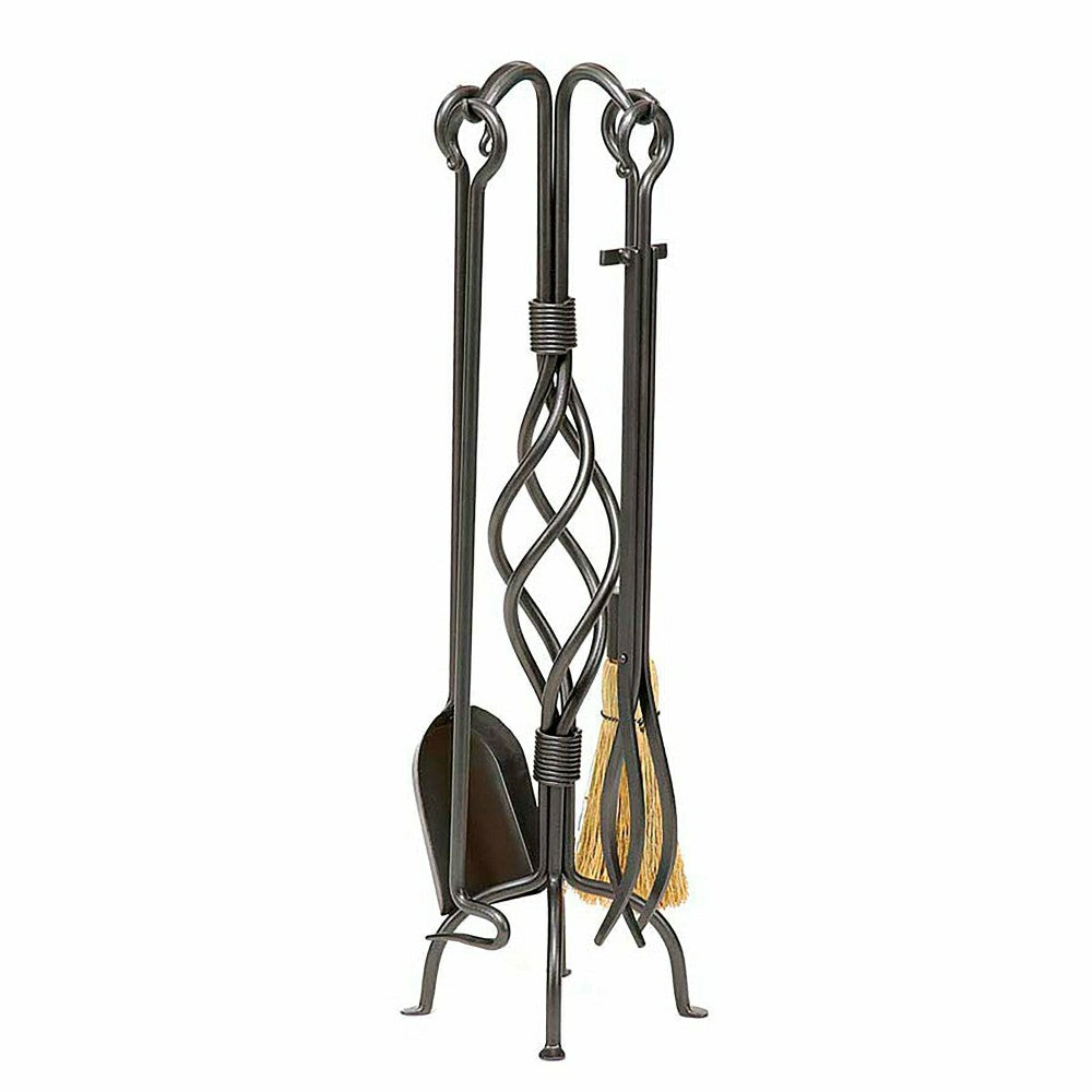 Plow & Hearth Helix 5-Piece Fireplace Tool Set