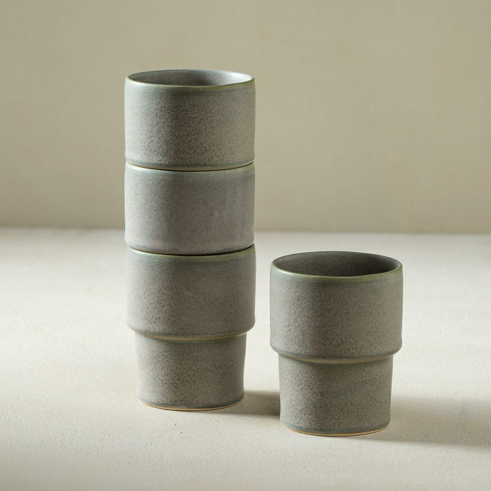 Plow & Hearth Issa Petite Stackable Cups, Set of 4