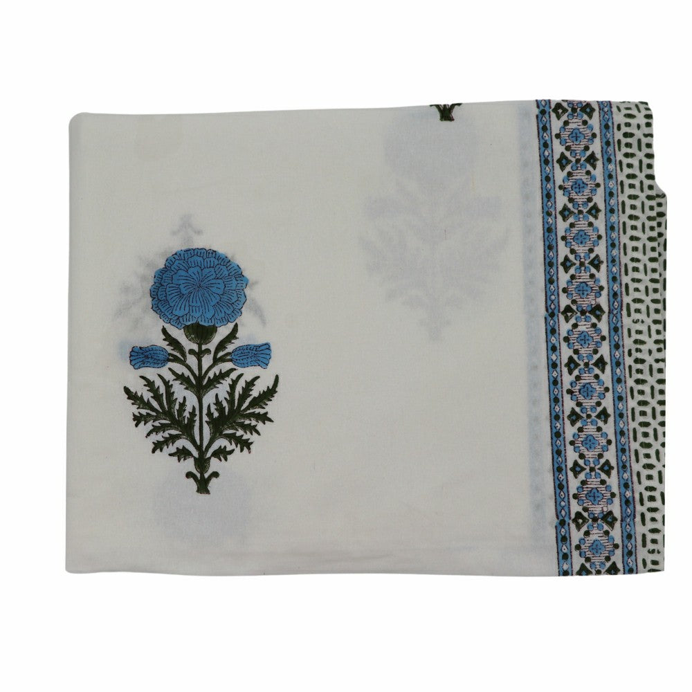 Plow & Hearth Toile de Blu Hortensia Tablecloth