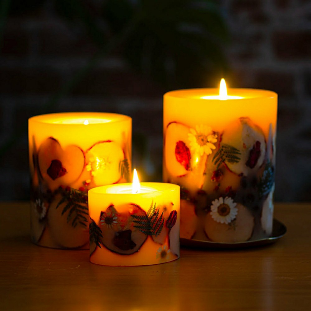 Plow & Hearth Spicy Apple Petite Oval Botanical Candle