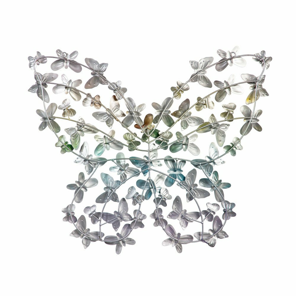 Plow & Hearth Rainbow Metal Butterfly Wall Décor
