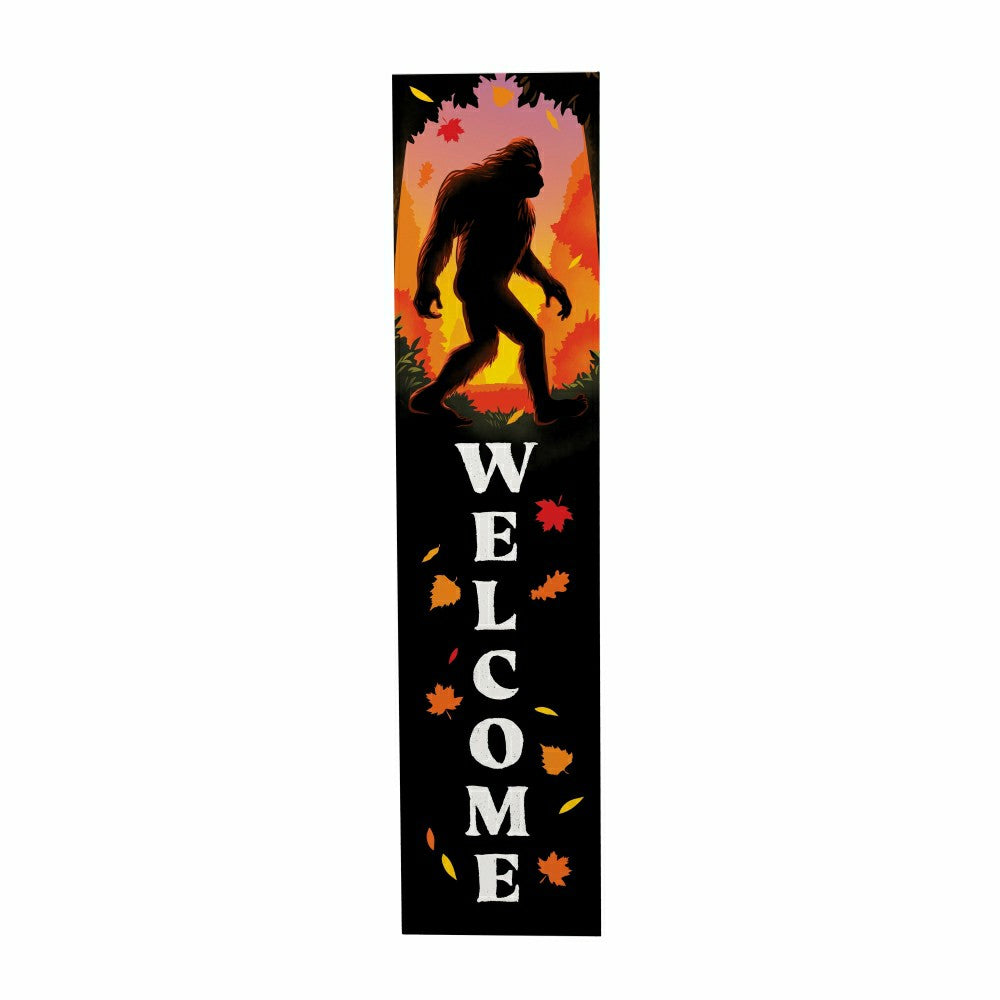 Plow & Hearth Harvest Bigfoot Single sided Leaner, "Welcome", 46"H