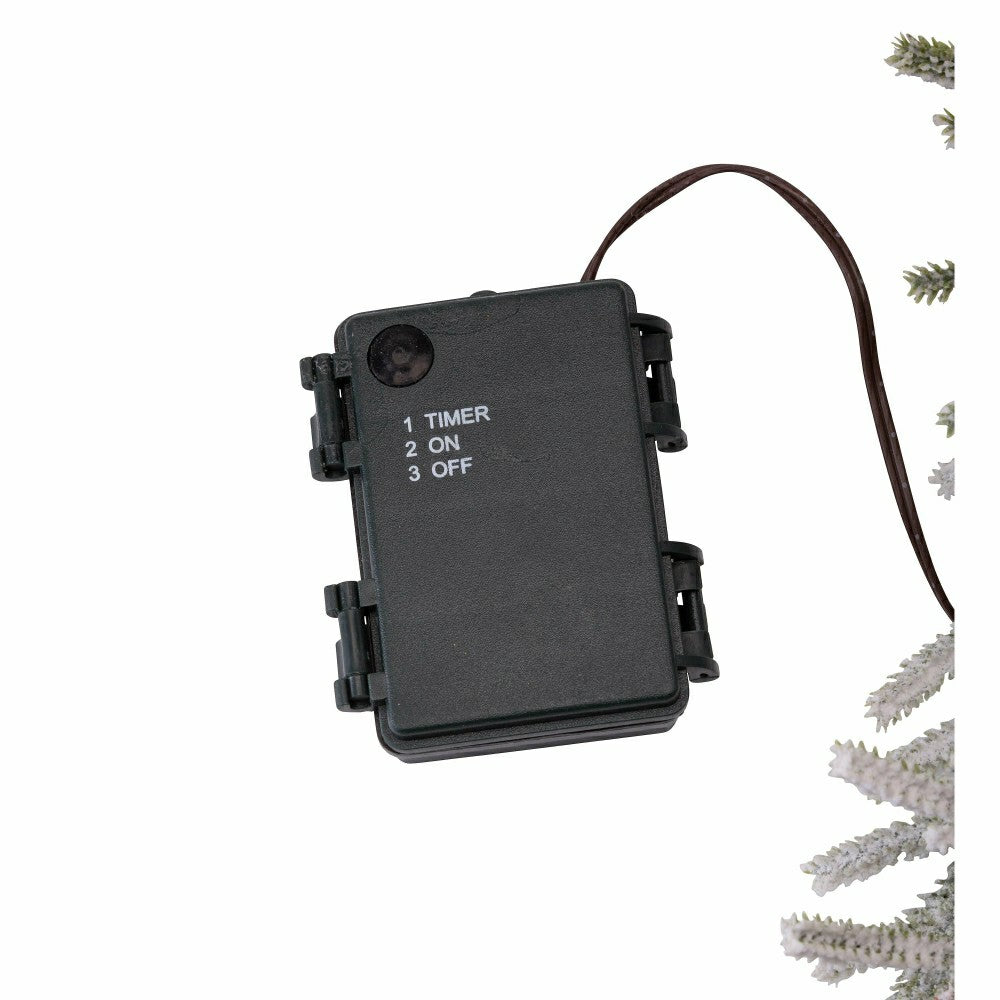Plow & Hearth Misty Pine Lighted Holiday Greenery Swag