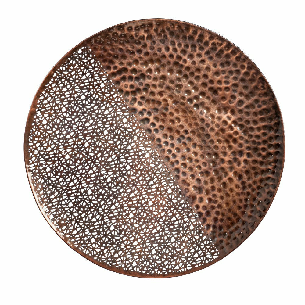 Plow & Hearth VivaStyle Indoor Wall Décor, Metal, Hammered Round Circles, Set of 4