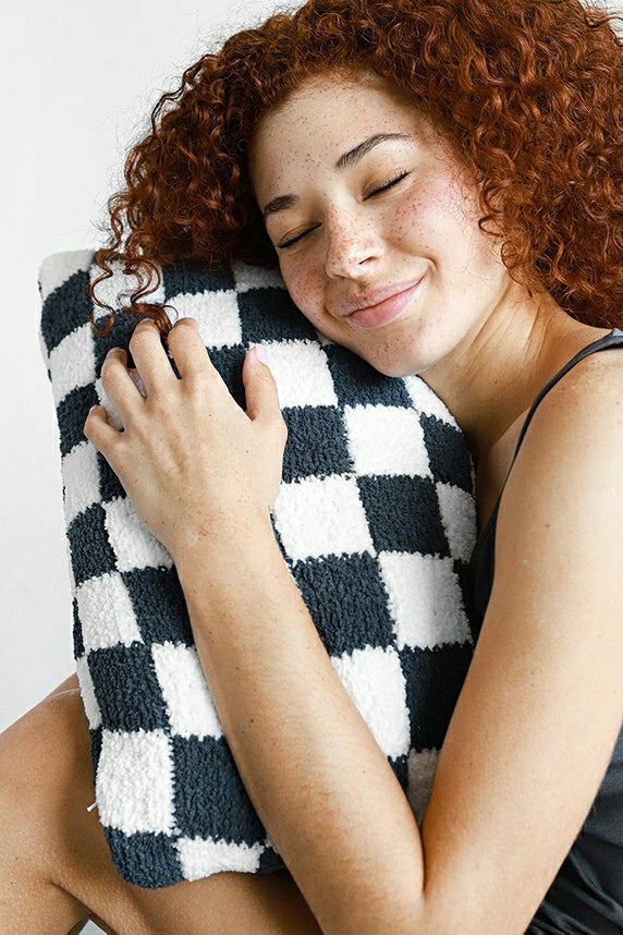 Plow & Hearth Checkerboard Mini Pillow