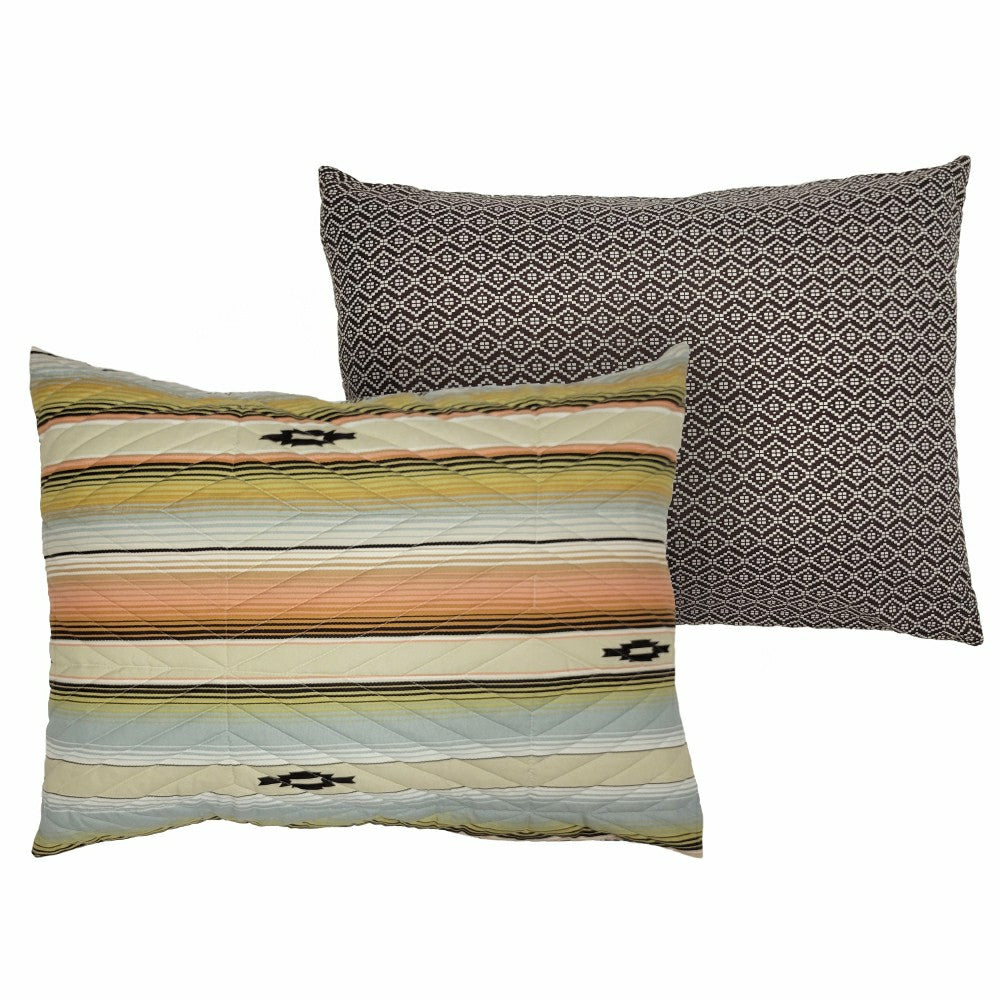 Plow & Hearth Painted Desert Reversible Bedding, Clay