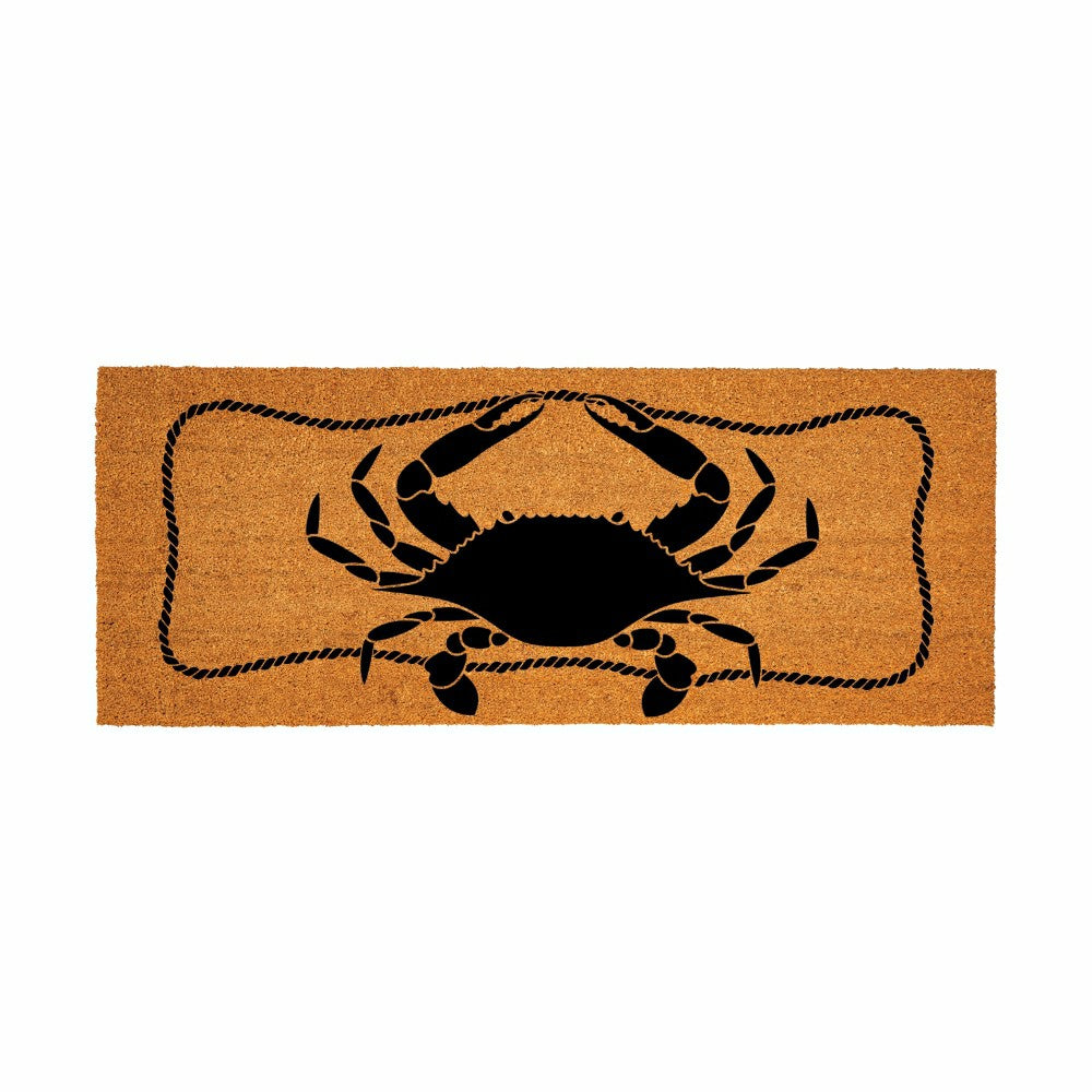 Plow & Hearth Coastal Coir Mat Crab 60x24"