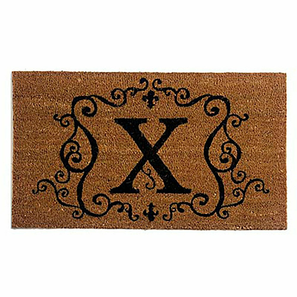 Plow & Hearth Monogrammed Coir Doormat
