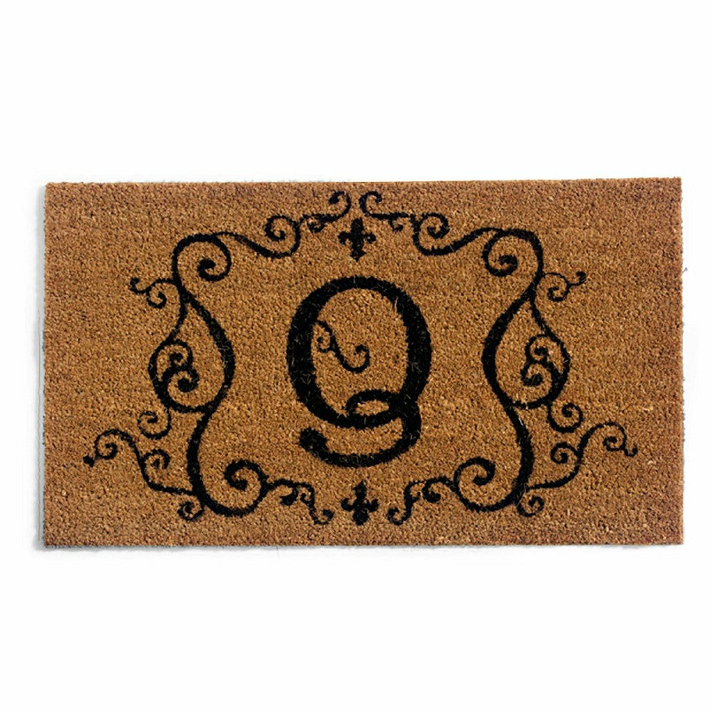 Plow & Hearth Monogrammed Coir Doormat