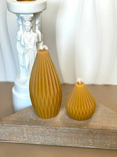 Plow & Hearth Origami Lantern Handmade Candle