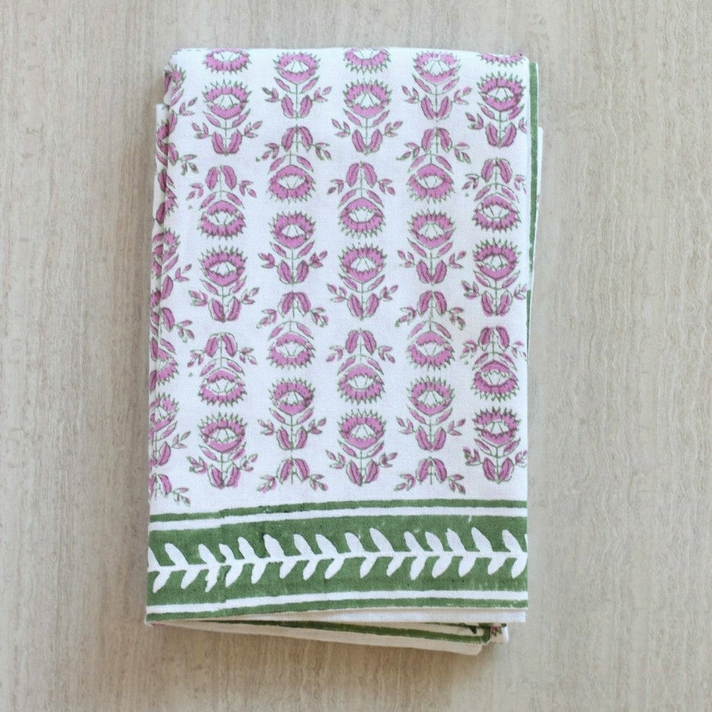 Plow & Hearth Table Runner - Protea, Sage & Lilac