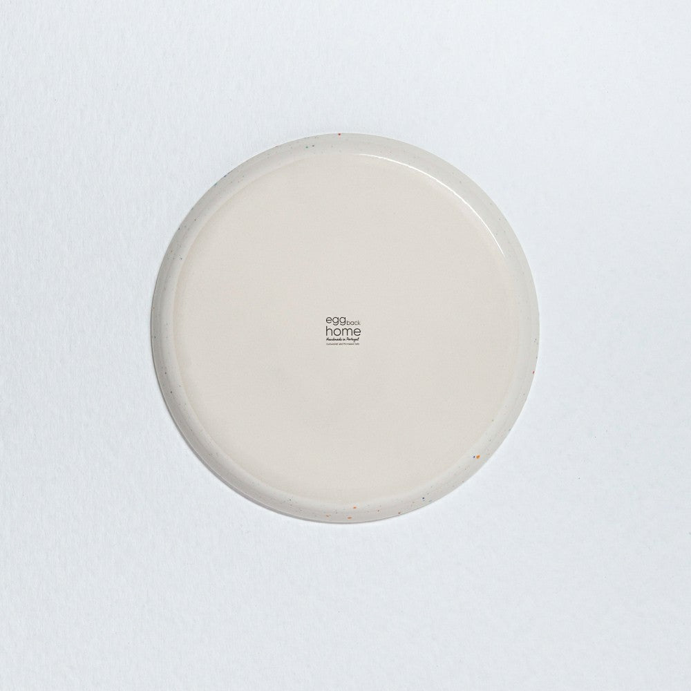 Plow & Hearth White Stoneware Ceramic Salad Plates, 8.9", Set of 6