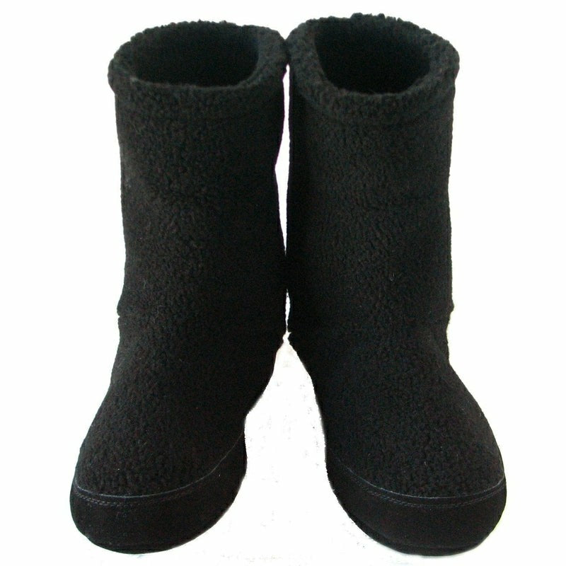 Plow & Hearth Polar Feet Men's Snugs - Black Berber
