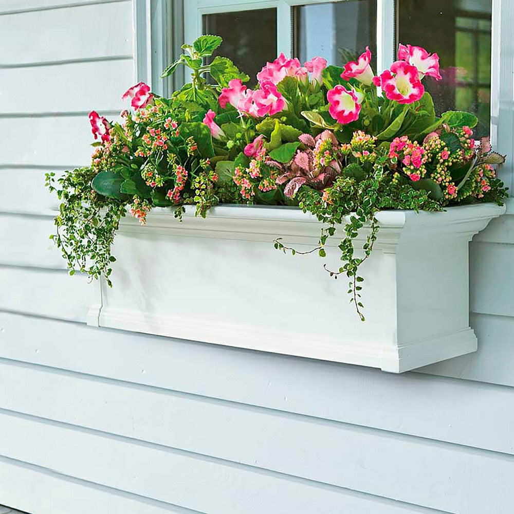 Plow & Hearth Yorkshire Self-Watering Window Box, 4'L