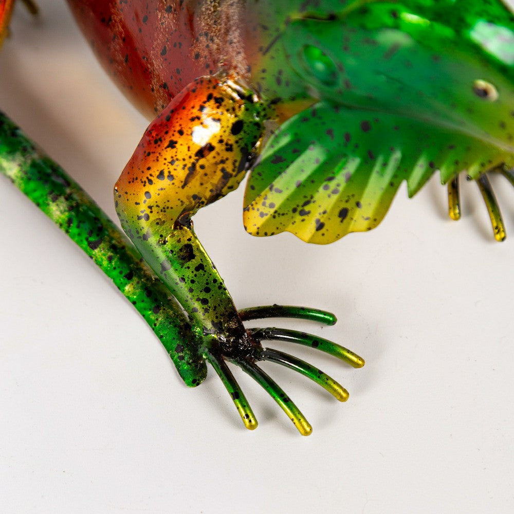 Plow & Hearth Set of 2 Metal Iguana Statues