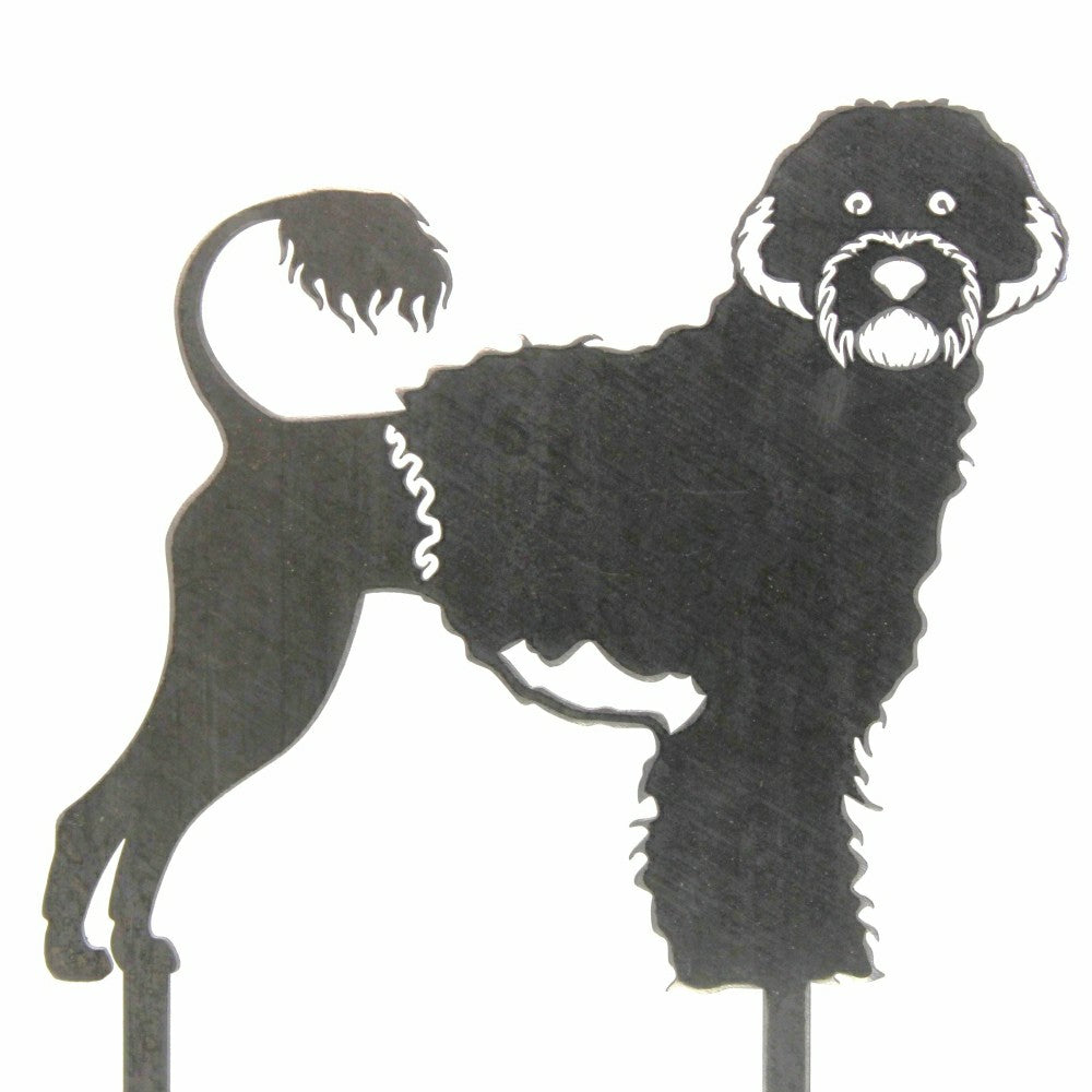 Plow & Hearth Portuguese Water Dog Garden Stake