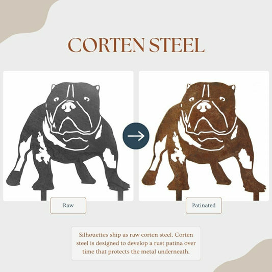 Plow & Hearth American Bully Garden Stake