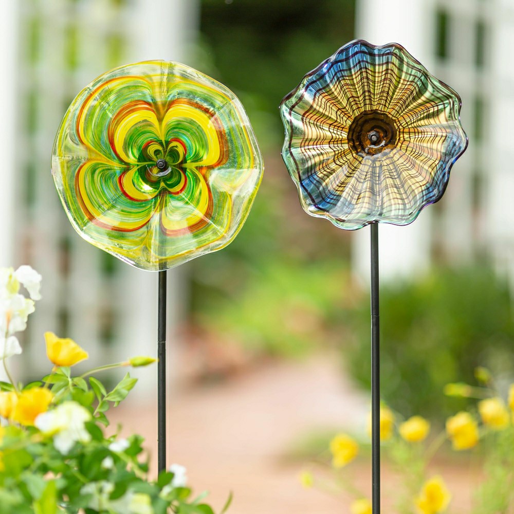 Plow & Hearth 10" Art Glass Stake