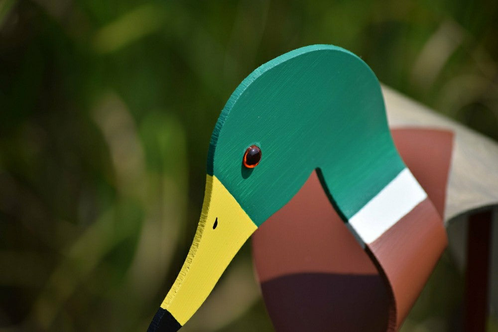 Plow & Hearth Mallard Duck Dancing Bird Garden Stake
