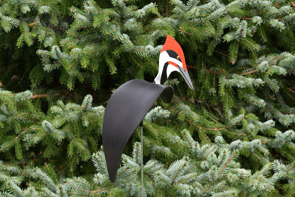 Plow & Hearth Pileated Woodpecker Dancing Bird Garden Stake