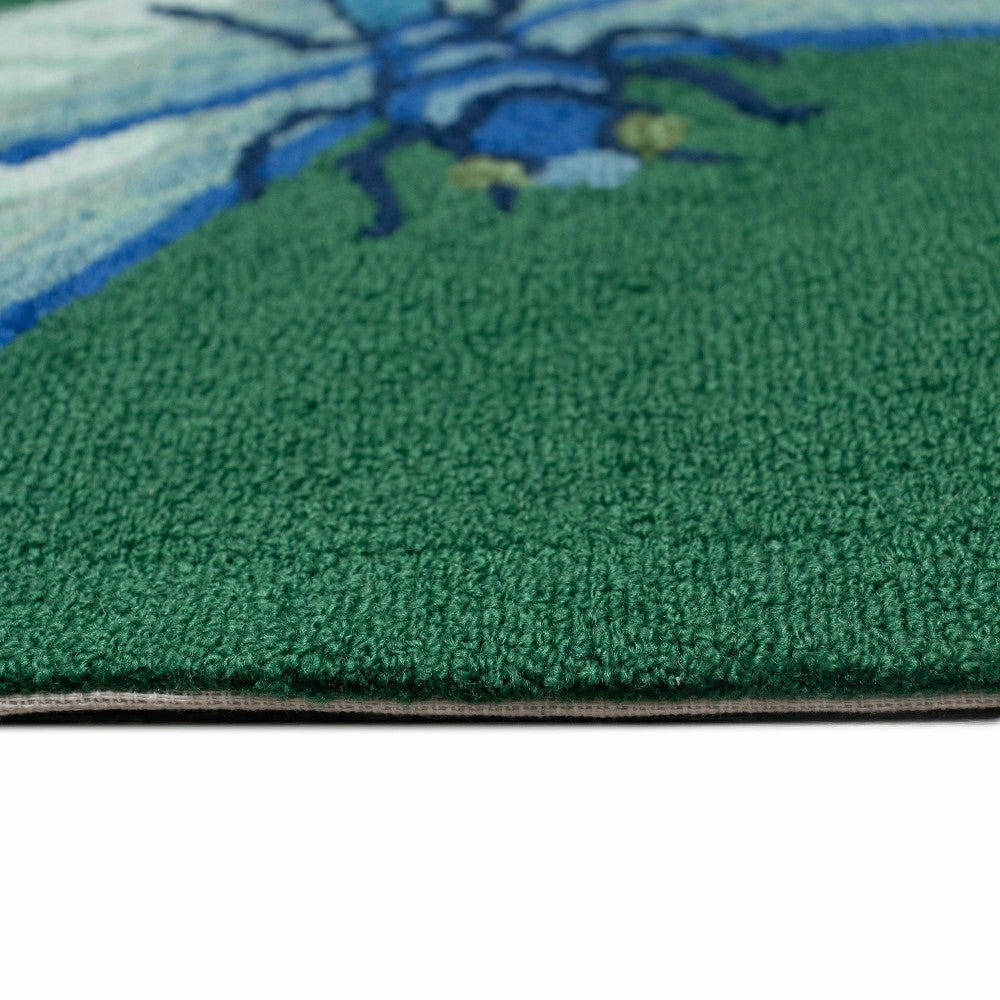 Plow & Hearth Liora Manne Frontporch Garden Dragonfly Indoor/Outdoor Rug