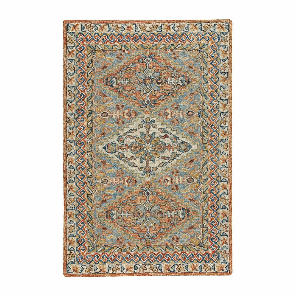 Plow & Hearth Mountain Sunset Wool Rug, 10' x 14'