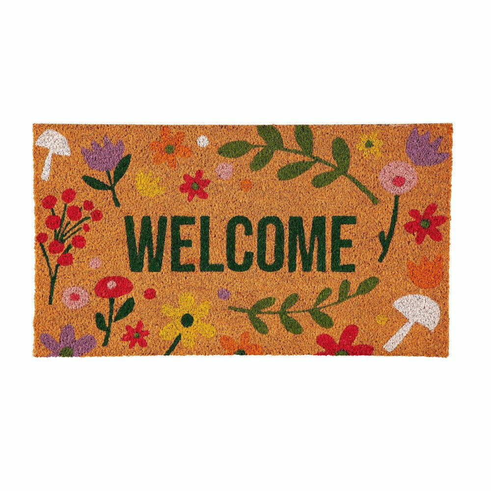 Plow & Hearth Spring Floral Haven Coir Mat