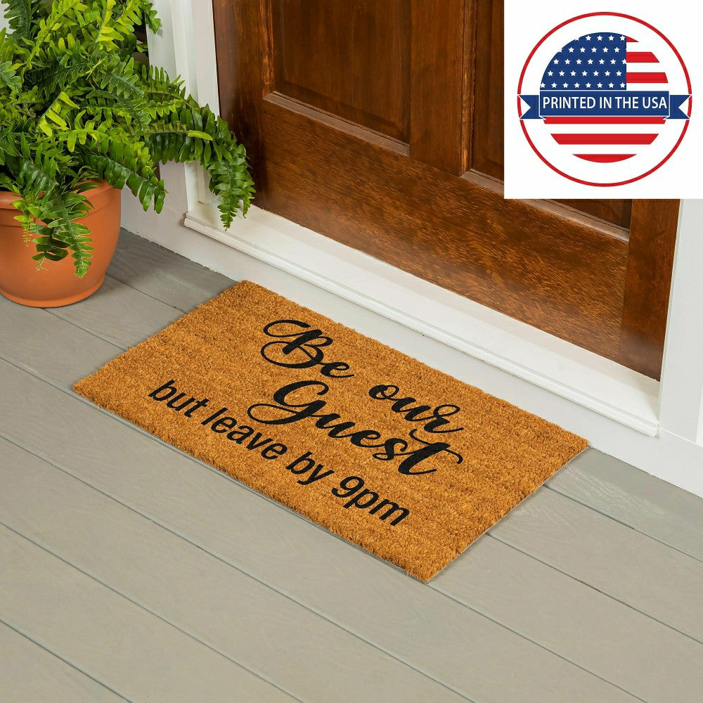 Plow & Hearth Be our guest but...Coir Mat