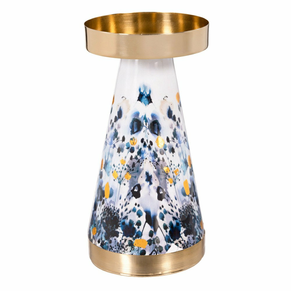 Plow & Hearth VivaStyle Gildede Meadow Candle Holder, Metal, Set of 2