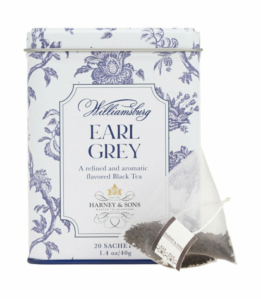 Plow & Hearth Williamsburg Earl Grey, Tin of 20 Sachets